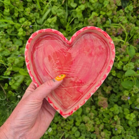Keramieken hart ouder kind verzorger woerden samen creatief workhoppen
